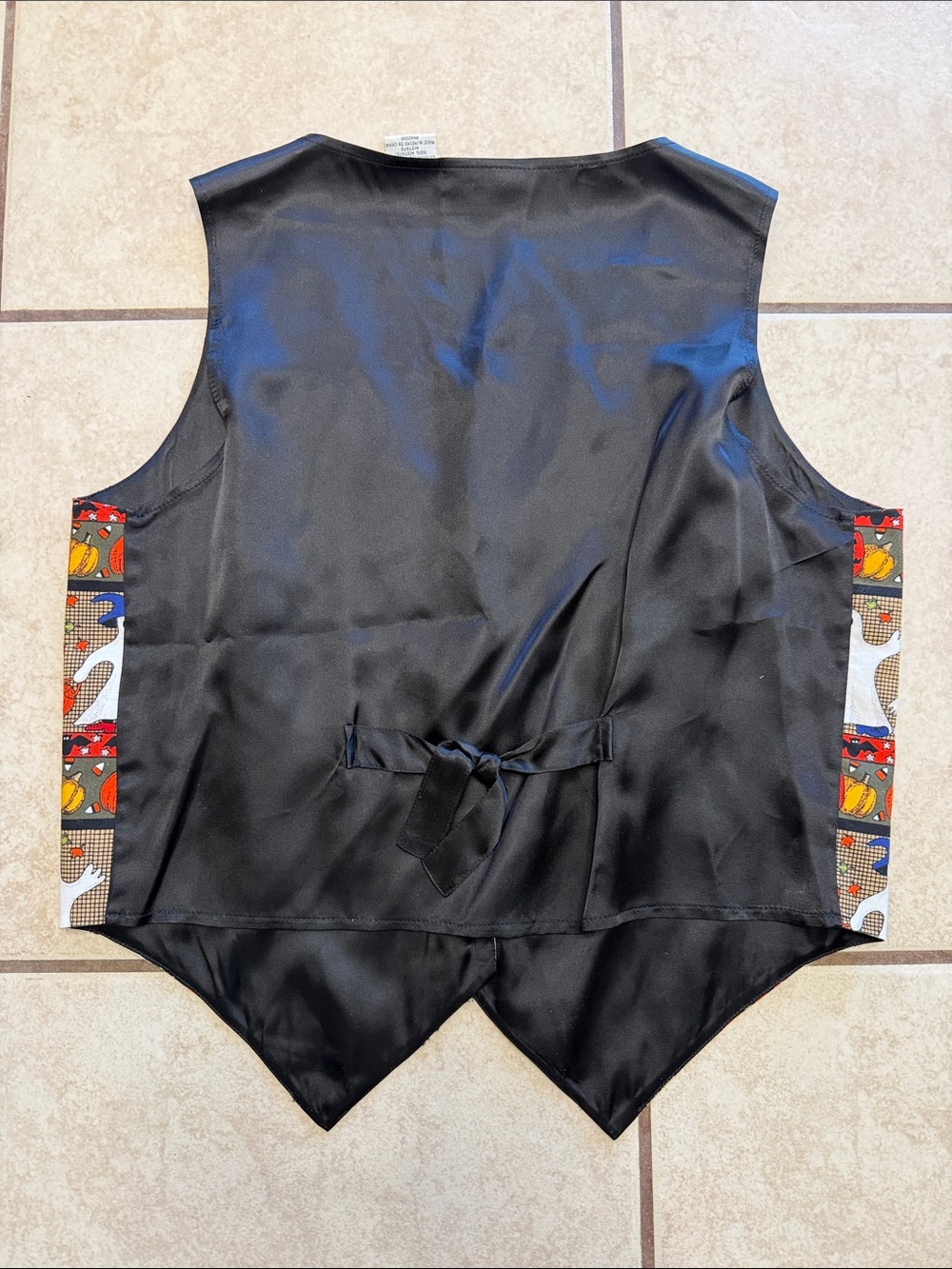 Vintage Halloween Ghost Pumpkin Novelty Vest Basic Editions Large - Picture 6 of 6